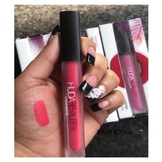 Huda Beauty Matte Lipstick - Wild Child Full Size - Image 4