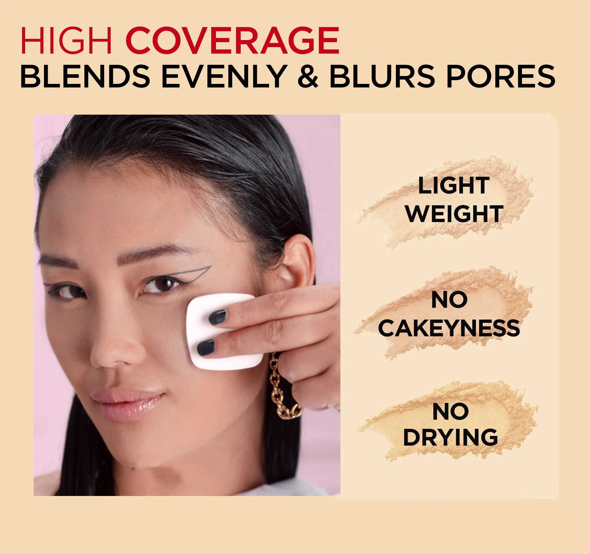 L'Oreal Infaillible Oil Killer High Coverage Powder SPF32 - 250 Radiant Sand - Image 3